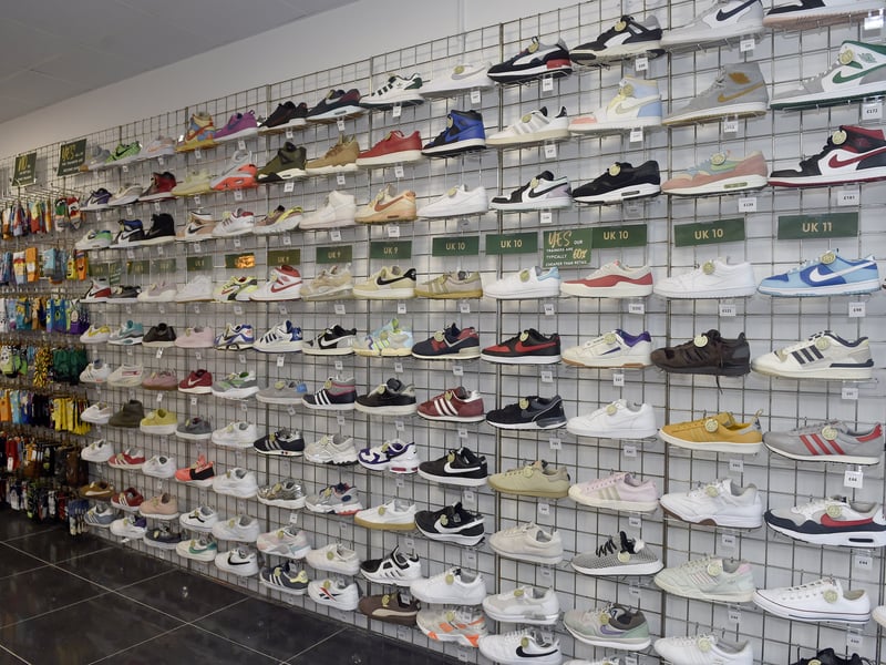 The shop sells a range of refurbished major brand trainers, including Adidas and Nike.
Picture: Sarah Standing (241224-7952)