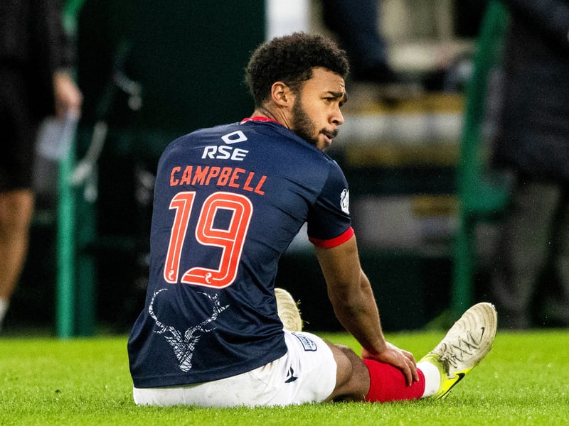 A knee injury has resulted in him being ruled out recently, but Ross County boss Don Cowie has confirmed Campbell is back in full traning, meaning he could return at the weekend.