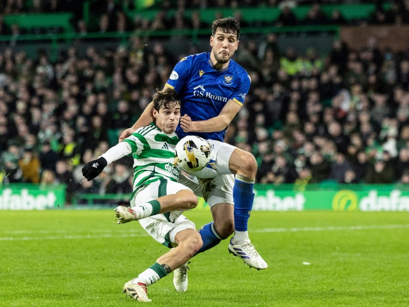 Another top performer during Celtic's 4-0 win over St Johnstone, the Portuguese midfielder picked up an assist, an 87% passing success rate and won 100% of his tackles. Growing in stature by the game.