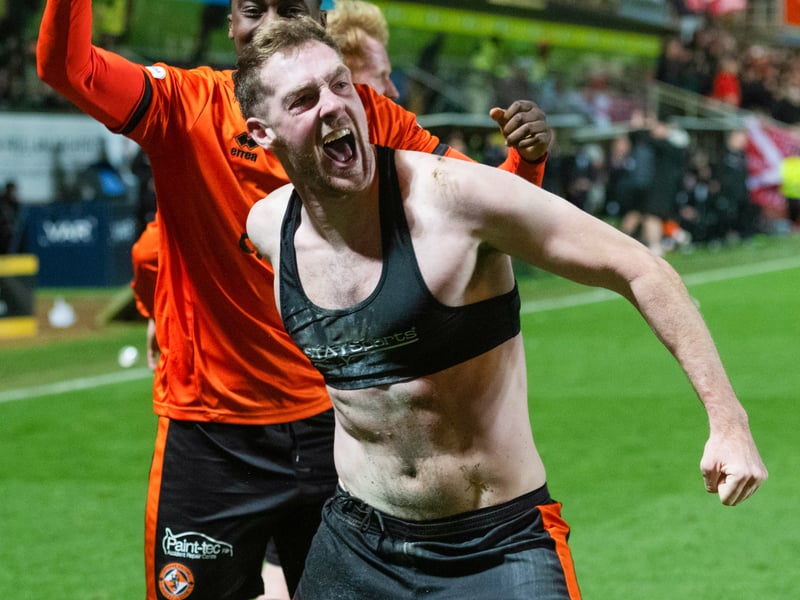 The centre-back scored the 94th minute winner that handed his side all three points against Aberdeen and was awarded a ranking of 8.6 for his performance. Won 100% of his ground duels, won 100% of his tackles and offered Jim Goodwin's side 82% passing accuracy from defence. Top performance.