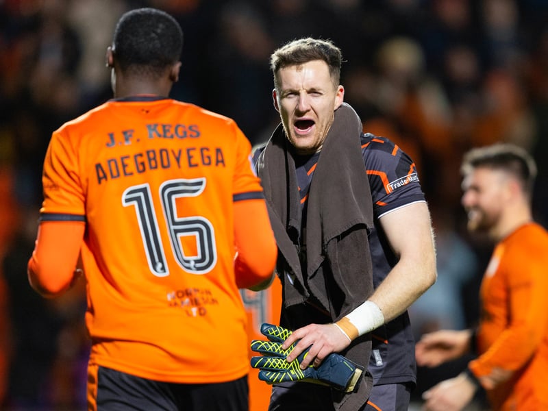 The Tangerines number one has been one of the most consistent goalkeepers in the Scottish Premiership this season, and kept his seventh clean sheet of the season in the 1-0 win over Aberdeen. Rated at 8.1 for his performance, he made three saves and eight recoveries.