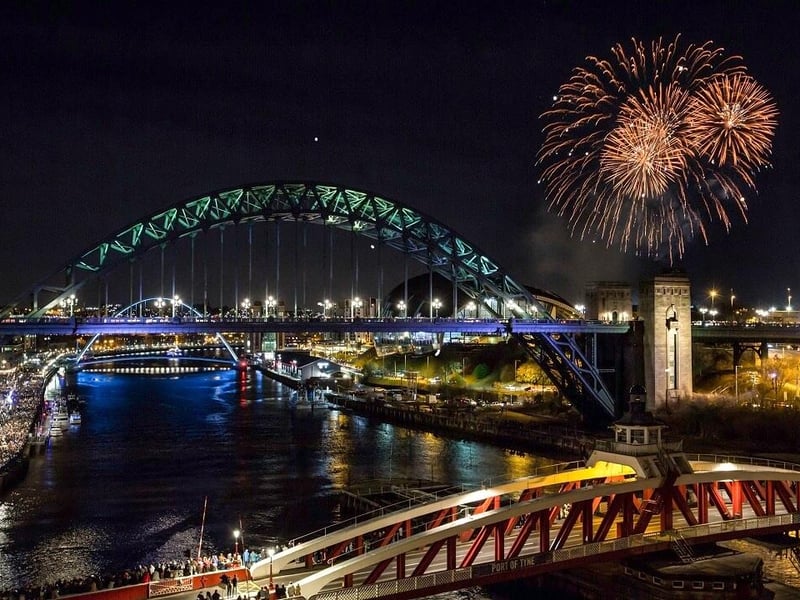 Fireworks over Newcastle's city centre. Newcastle has rounded out the top ten of the UK's best housing markets, with year-on-year house price growth of 2.1 per cent for January, according to Zoopla
