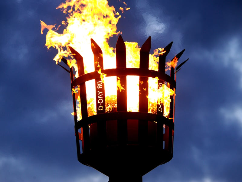 On the evening of June 6, 2024, over one thousand beacons were lit throughout the UK, Channel Islands and UK Overseas Territories to commemorate the 80th anniversary of the D-Day landings in Normandy, France. The principle beacon lighting took place at His Majesty's Naval Base, Portsmouth, leading the nation in the initiative with a commemorative ceremony.