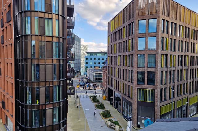 Charles Street looks very smart and is home to shops, offices and flats.