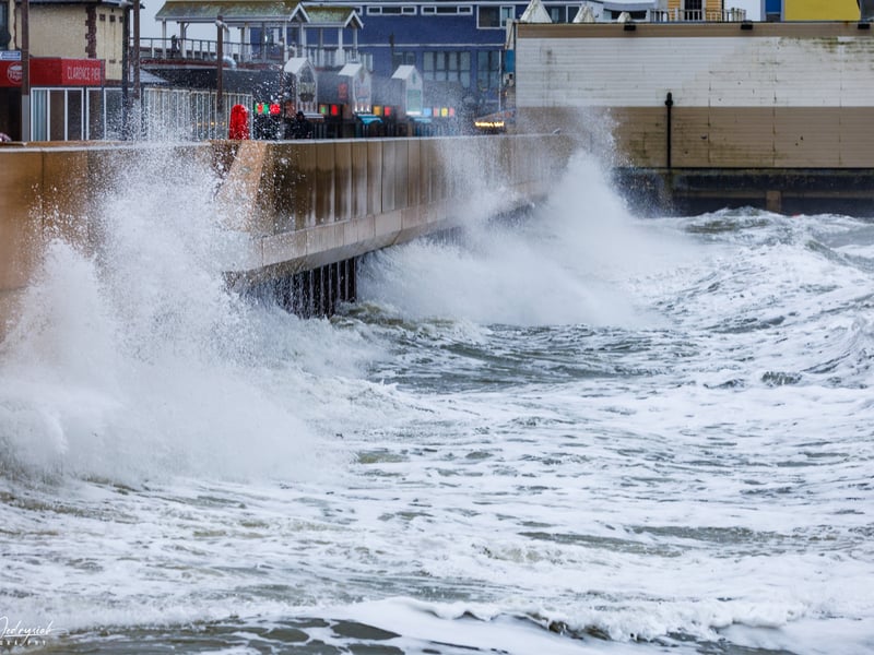 Waves batter the defences as a yellow weather warning for strong winds has been issued. 


Picture: Marcin Jedrysiak 