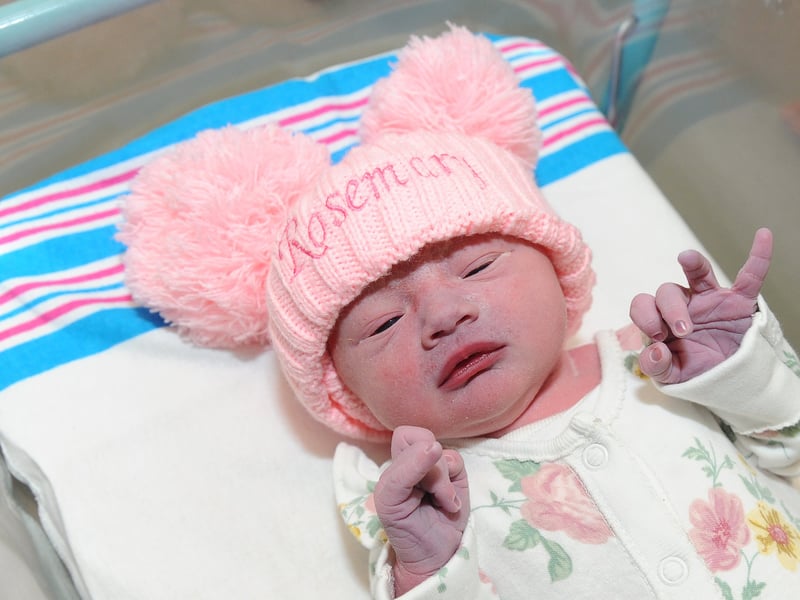 Rosemary Restarick was born at 4.15pm on New Year's Day 2025. Picture: Sarah Standing (010125-1112)