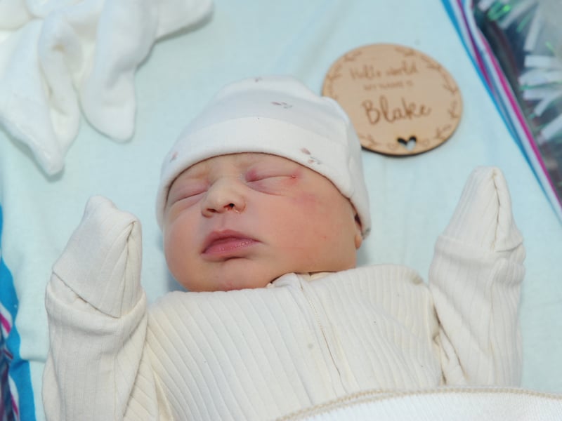 Blake Hill arrived at 2.27am via a forceps delivery and both mother daughter are happy and healthy.
Picture: Sarah Standing (010125-1088)
