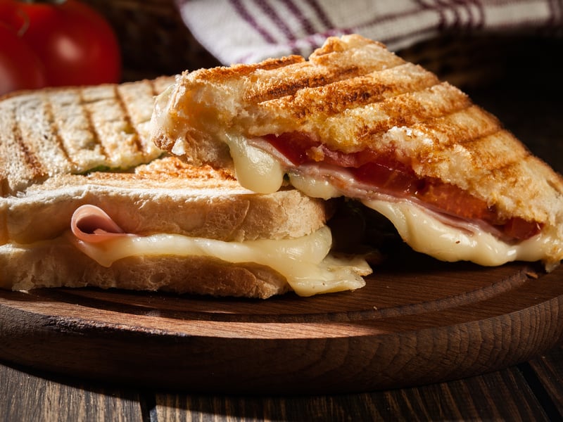 If you're a fan of a delicious, melted, stringy cheese then there is nothing better than a cheese toastie on a cold day. Add ham or other ingredients to your toastie to make it a bit more exciting or keep it plain.