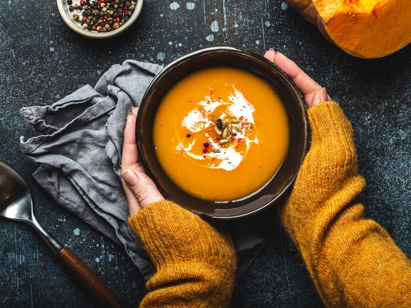 Soup is the ultimate ‘comfort food’ classic. Whether you prefer to make your own or heat up a tin, soup will give you comfort, delicious taste and most importantly - warmth.