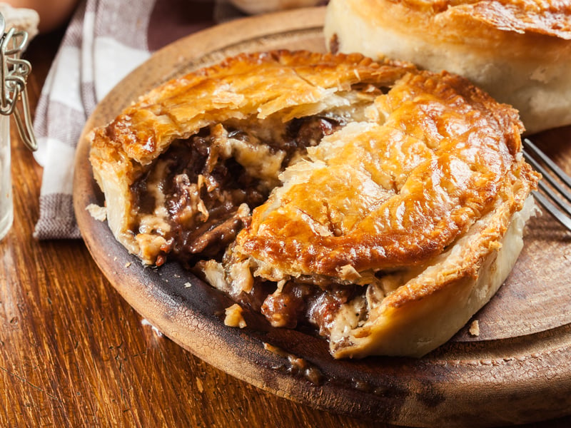 Another British classic, a pie is a great meal which can be enjoyed for lunch or dinner. While pies can be eaten hot or cold, a warm pie is the way forward during cold months.