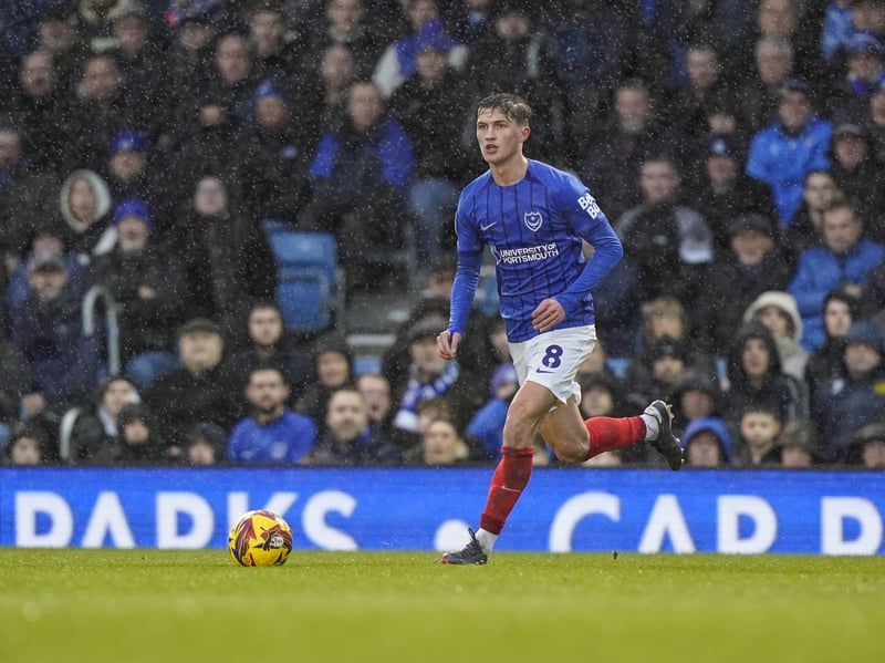 A couple of loose touches early on but tried to keep Pompey moving through an otherwise stodgy showing elsewhere. Offered a degree of fluency before being taken off in pre-arranged sub at break.