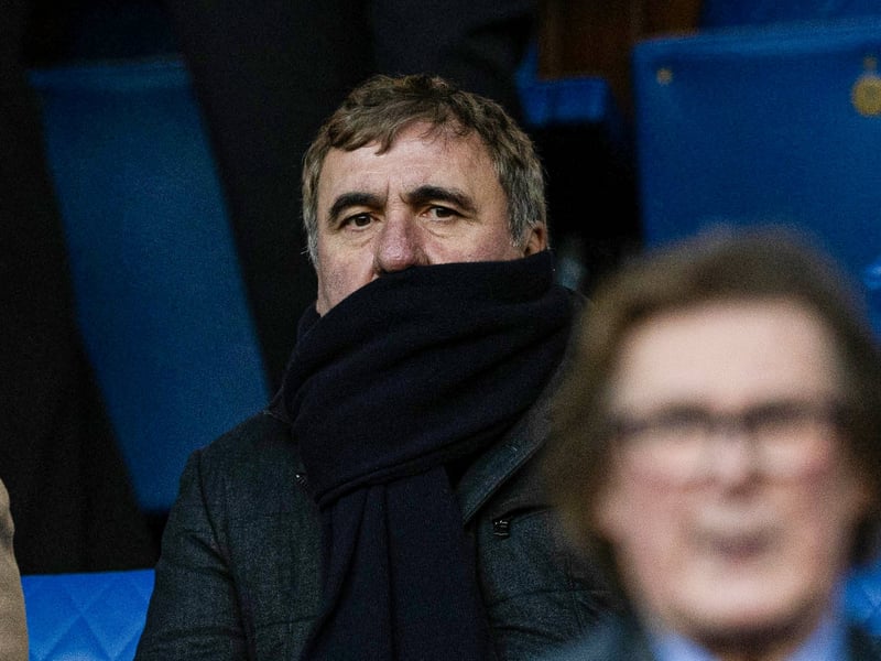 Gheorghe Hagi, father of Ianis, watches on as Rangers beat Celtic 3-0 at Ibrox.