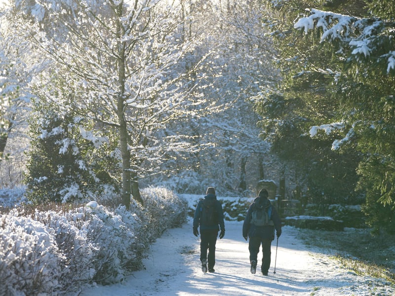 Many were out enjoying a winter walk on the first Friday of 2025.