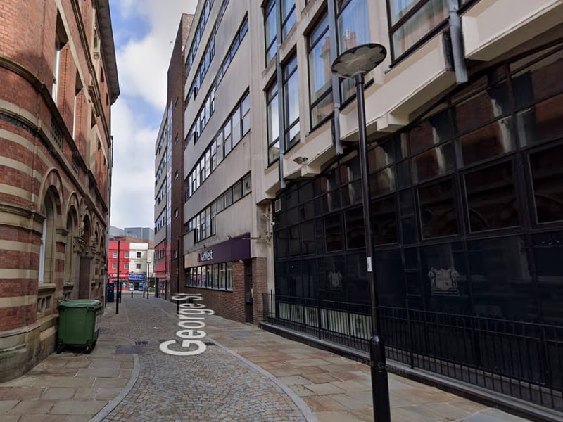 The joint tenth-highest number of reports of antisocial behaviour in Sheffield between January and October 2024 were made in connection with incidents that took place on or near George Street, Sheffield city centre, with 22