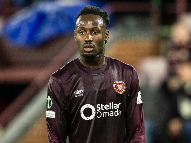 3/10 Helped shore up midfield as Hearts tried to see the game out.