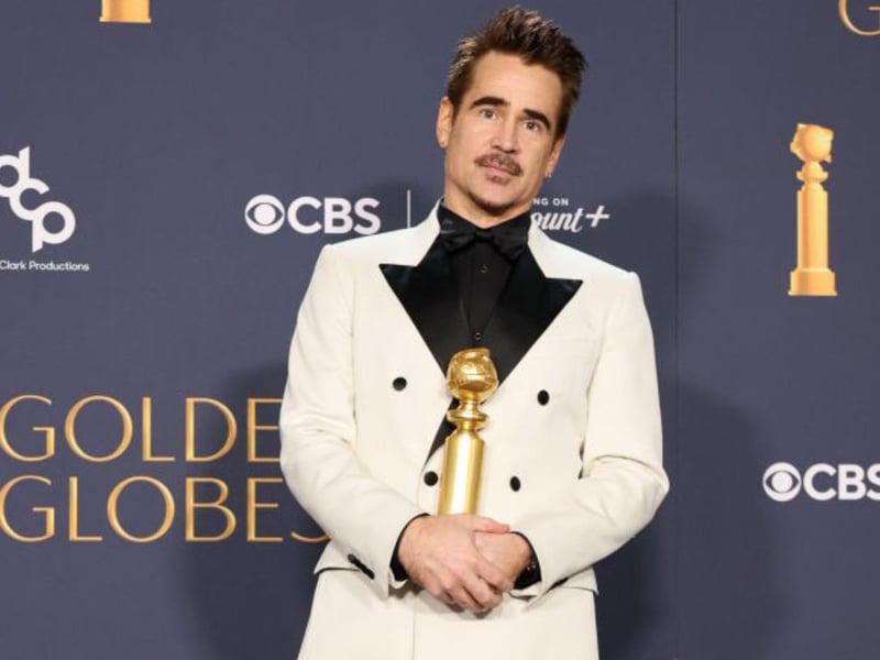 Colin Farrell won his acting Golden Globe for his performance in the superhero television series The Penguin.