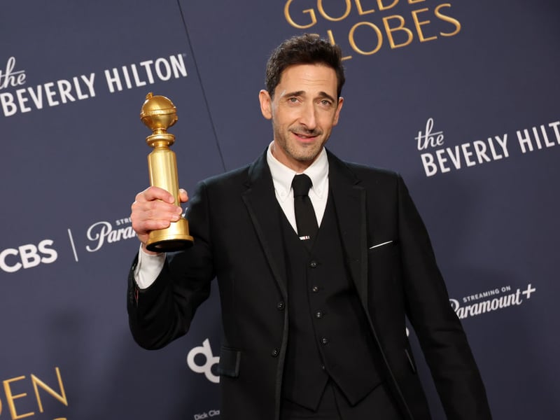 The winner of the Best Performance by a 'Male Actor in a Motion Picture Drama' was Adrien Brody for 'The Brutalist'. The epic period drama also won Best Film and Best Director.
