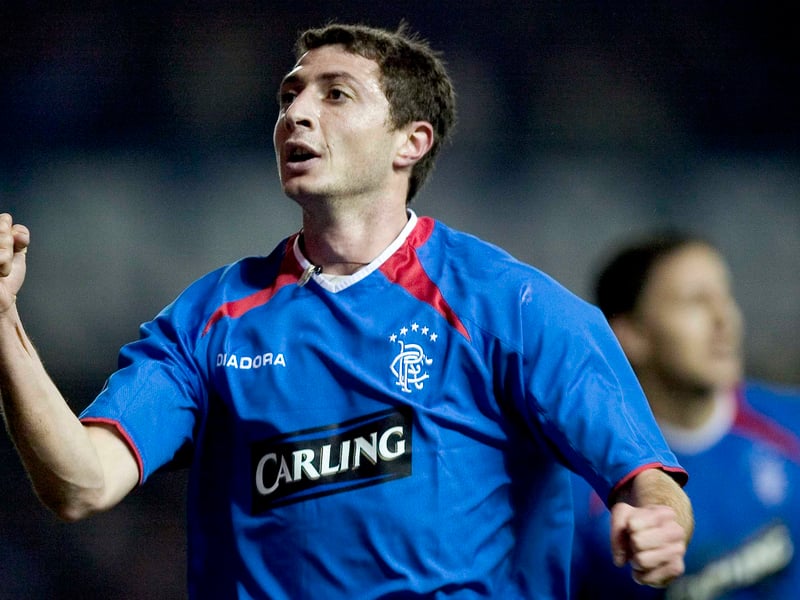 The Georgian forward netted a hat-trick in the 4-3 midweek win over Livingston at Ibrox on December 4, 2002.
