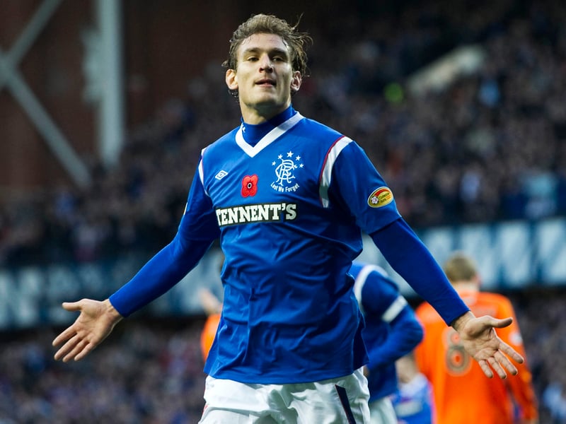 The Croatian striker got his one and only Rangers hat-trick in the 6-0 demolition of Motherwell on February 12, 2011.