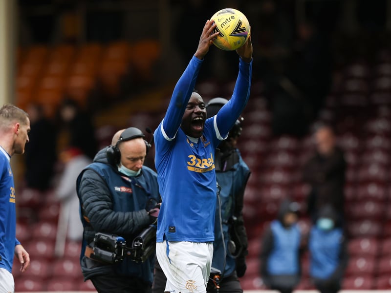 The Zambian forward produced his best display in a Rangers shirt in the 6-1 hammering of Motherwell at Fir Park on October 21, 2021, scoring a brilliant hat-trick.