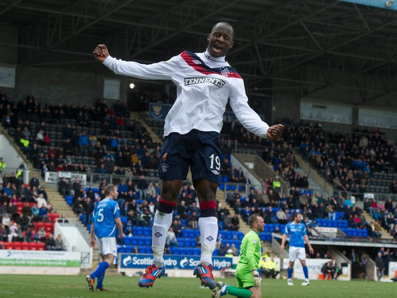 Spent one season at Ibrox, scoring 12 goals including a hat-trick in the 4-0 win at St Johnstone on May 13, 2012, which proved to be Rangers' final match in the top flight prior to liquidation and dropping to the Third Division.