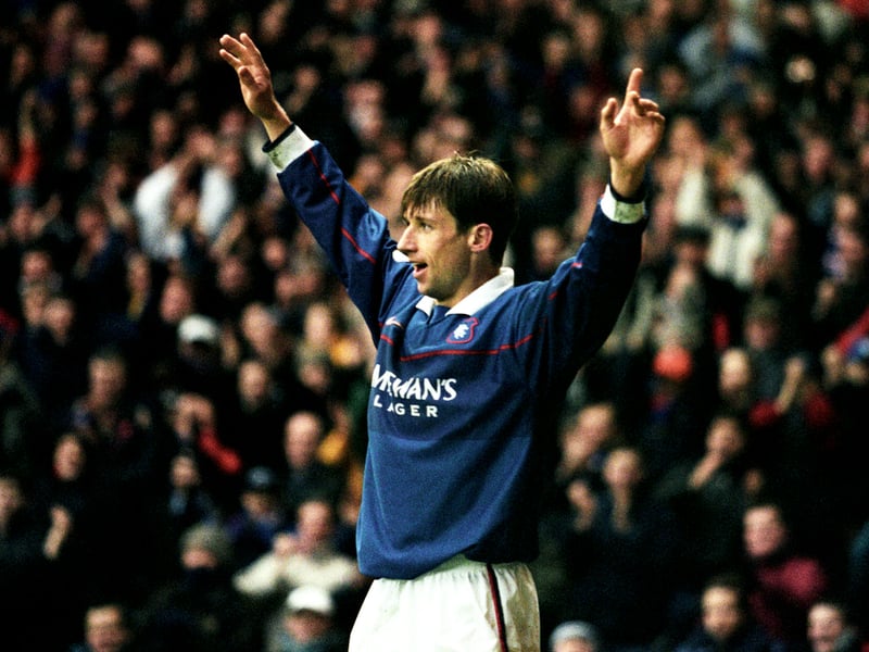 The Scotland winger bagged his only hat-trick for Rangers in the 5-0 win over Kilmarnock at Ibrox on March 20, 2002.