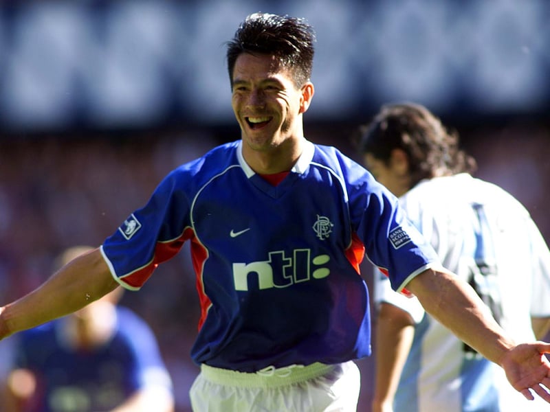 The iconic Dutchman scored all four goals in Rangers' 4-1 victory over Motherwell on August 15, 1999.