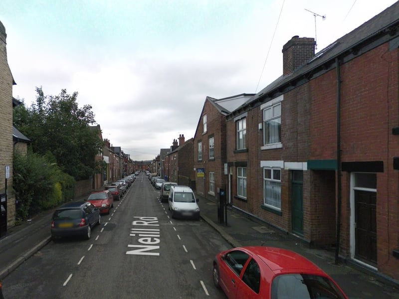 The joint ninth-highest number of reports of shoplifting offences in Sheffield between January and October 2024 were made in connection with incidents that took place on or near Neill Road, Sharrow, with 40