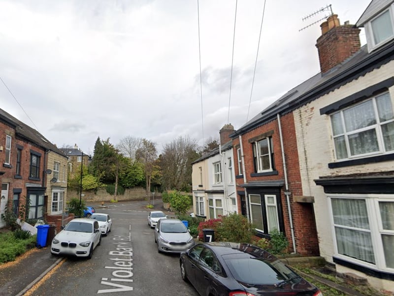 The fourth-highest number of reports of shoplifting offences in Sheffield between January and October 2024 were made in connection with incidents that took place on or near Violet Bank Road, Nether Edge, with 54