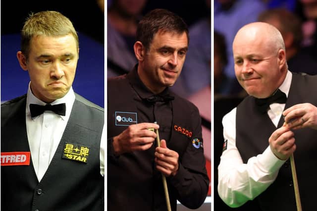 Three of the richest ever snooker players.