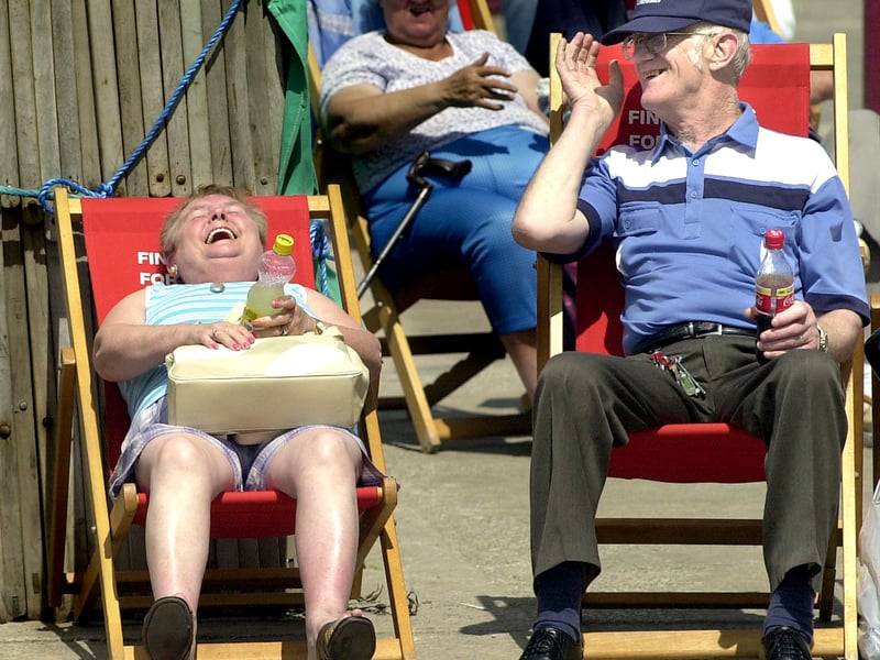 Hot Weather pix on Blackpool Central Beach. Happiness is sun-shaped !