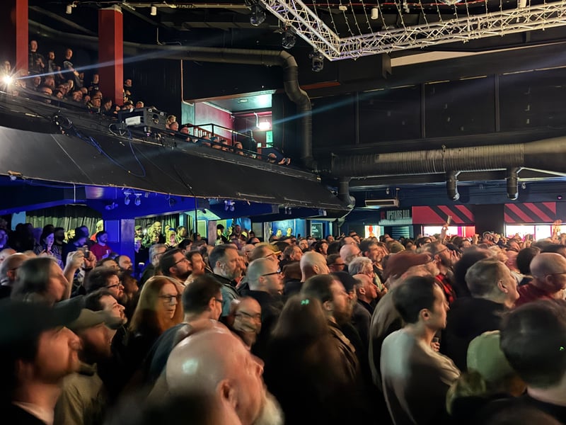 Glasgow's QMU venue was packed for the performance by the rockers.