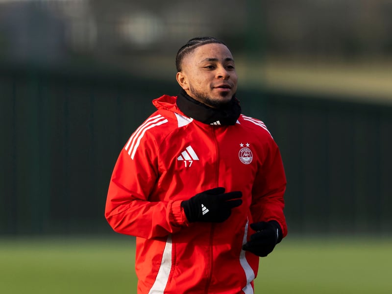 Another of Aberdeen's long term injuries, the Dutch winger will miss the game at Ibrox and isn't due back until April, according to reports.