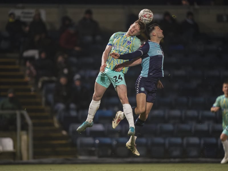 Wycombe v Pompey match action