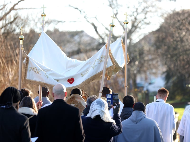A procession at Baffins Pond