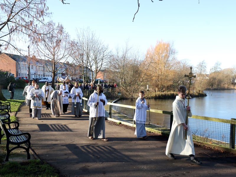 The procession at Baffins Pond