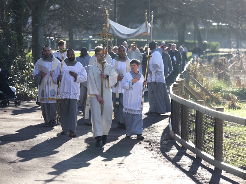 The procession at Baffins Pond