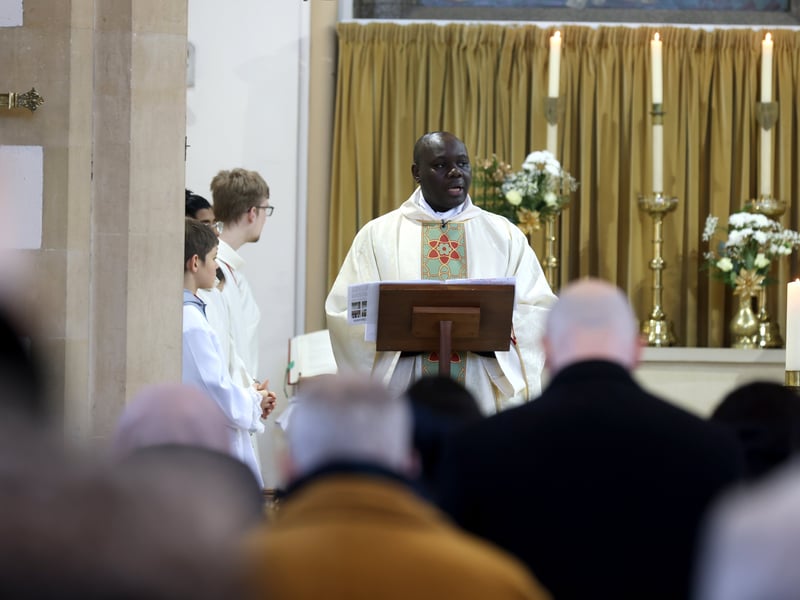 Father Emmaunel during the celebration