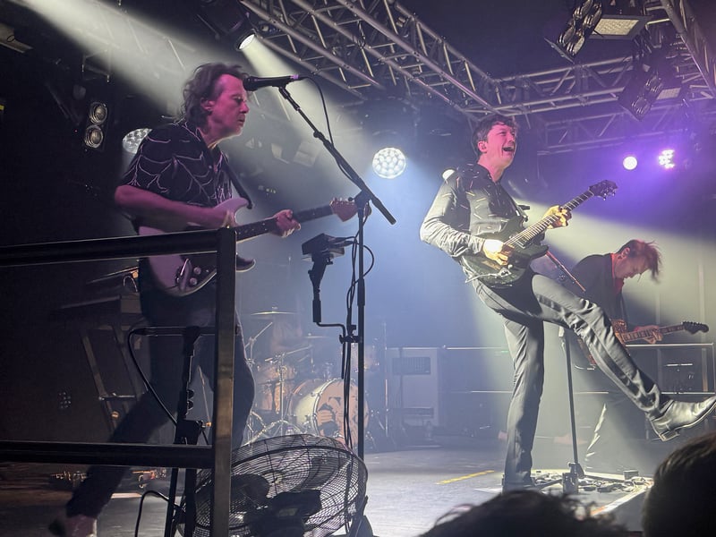 The band managed to get through a dozen songs.
