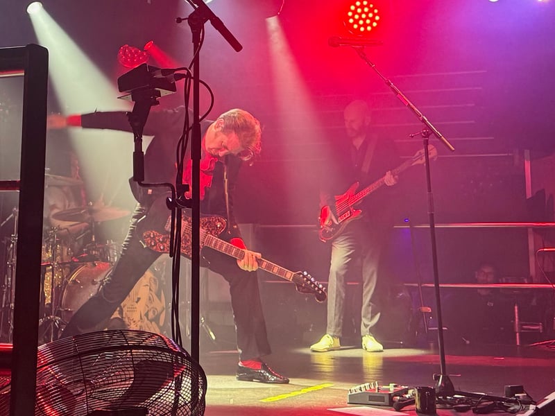 The band played their biggest hit, 'Take Me Out', third in the set.
