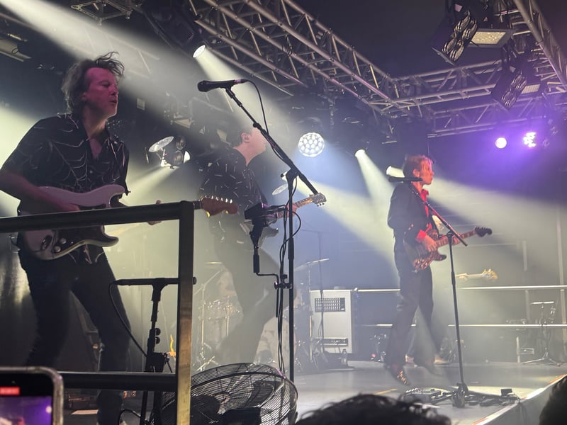 Franz Ferdinand played for around an hour to mark the launch of their new album.