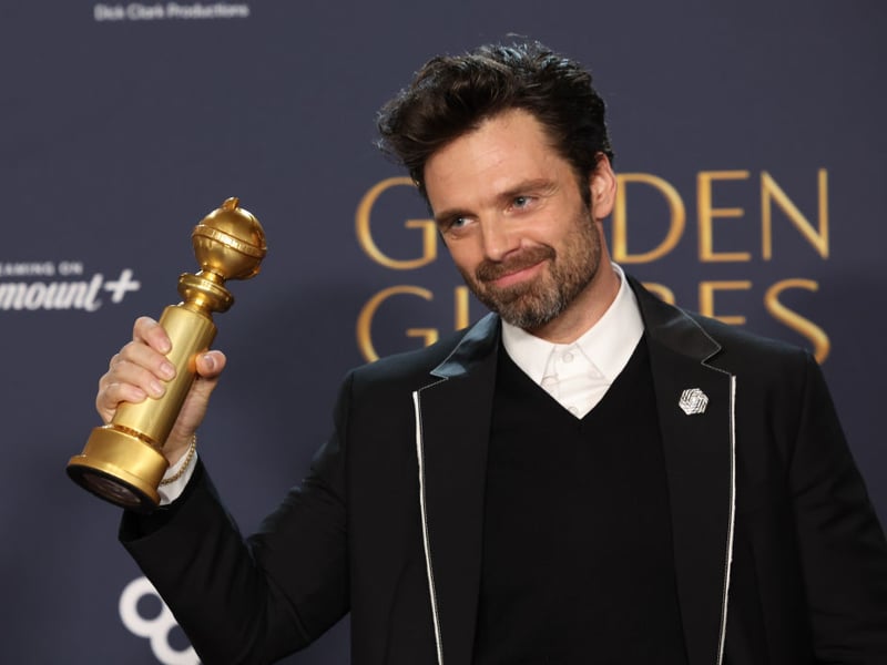 The bookies reckon that Sebastian Stan should be on the shortlist for 'A Different Man', following his unexpected win at the Golden Globes. In the film he plays a man who undergoes a novel medical procedure to cure him of a facial disfigurement. He's priced at 10/1 to win the Best Actor Oscar.