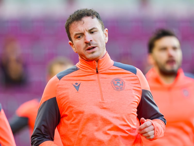 The experienced midfielder is a doubt for the clash with Celtic.
