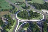 Artist impression of long awaited A57 bypass between Sheffield and Manchester