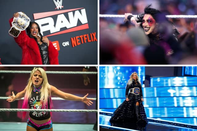 Four of the favourites to take this year's Women's Royal Rumble title.
