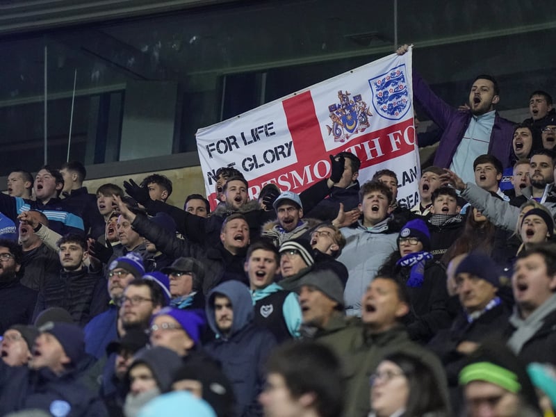 There were 1,532 hard Portsmouth fans who made the trek to Blackburn - and once again incessantly backed their team at Ewood Park.
