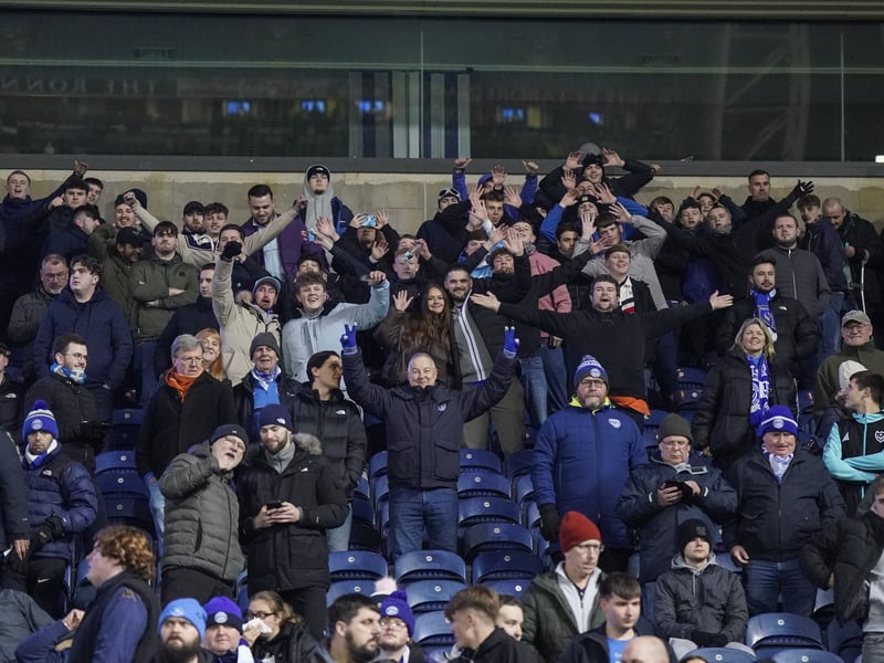 There were 1,532 hard Portsmouth fans who made the trek to Blackburn - and once again incessantly backed their team at Ewood Park.
