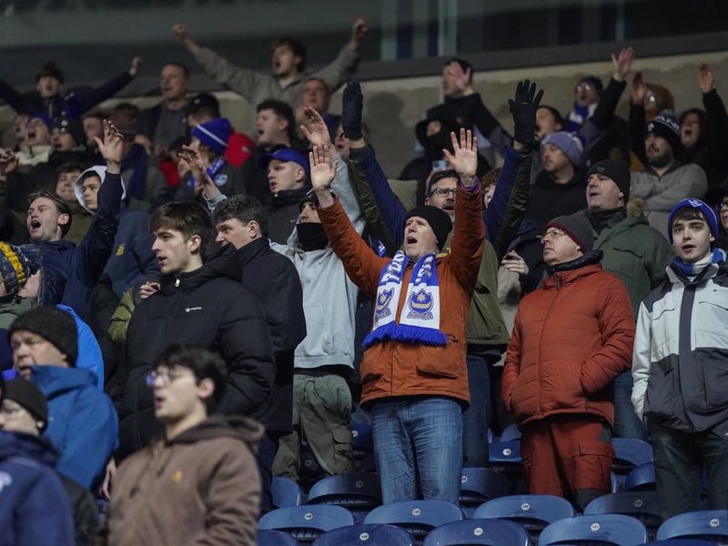 There were 1,532 hard Portsmouth fans who made the trek to Blackburn - and once again incessantly backed their team at Ewood Park.
