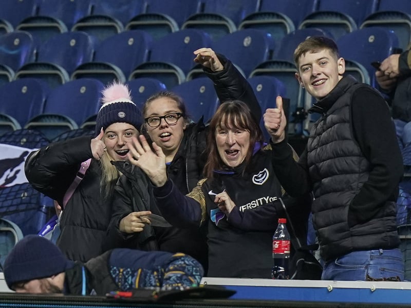 There were 1,532 hard Portsmouth fans who made the trek to Blackburn - and once again incessantly backed their team at Ewood Park.
