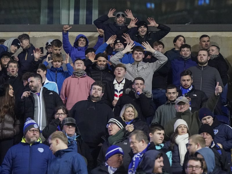 There were 1,532 hard Portsmouth fans who made the trek to Blackburn - and once again incessantly backed their team at Ewood Park.
